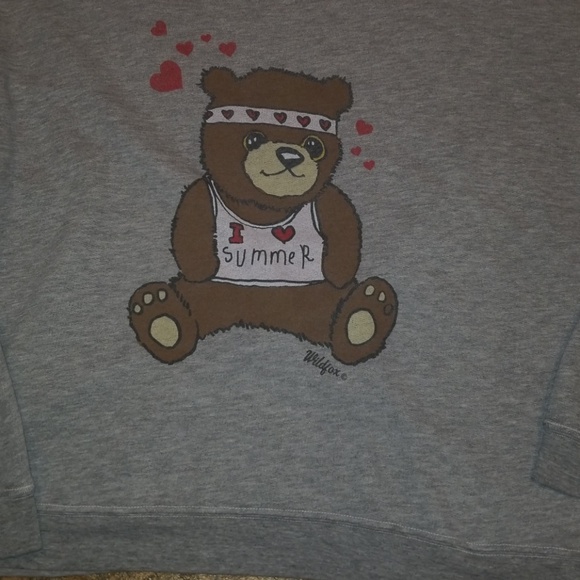 SUPER HTF LADIES WILDFOX TEDDY BEAR SWEATS… - Picture 2 of 7